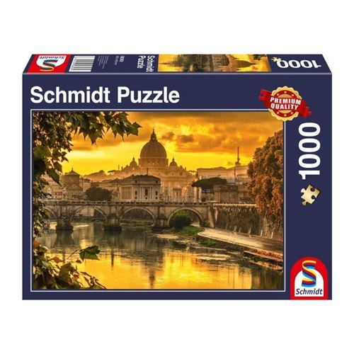 Puzzle Lumiere dorÃ©e sur Rome, 1000 pcs