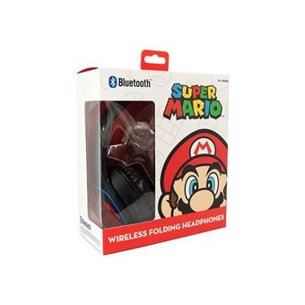 Super Mario - Écouteurs avec micro - circum-aural - Bluetooth - sans fil