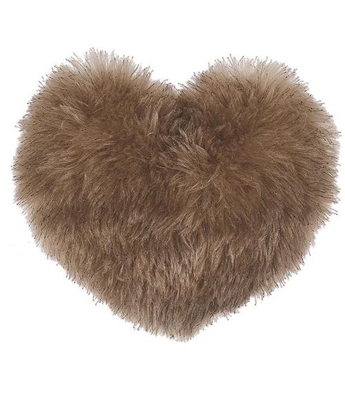 Oreiller cœur peluche