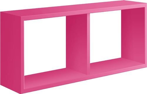 HOMEMANIA Étagère Morgana - Fuxia - 70 x 30 x 15,5 cm -