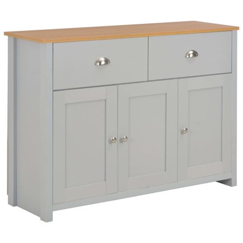 vidaXL Buffet Gris 112 x 35 x 81 cm