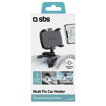 Support voiture orientable avec système de fixation pour smartphones jusqu'à 7.- SBS