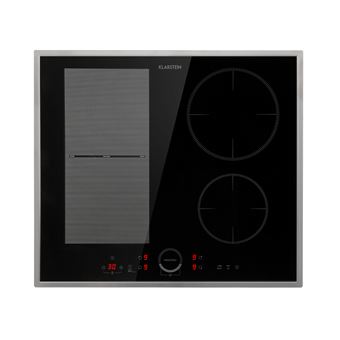 Table de cuisson - Klarstein Delicatessa 60 Hybrid Prime - Plaque vitrocéramique - 7000W - Minuterie - Noir - 1