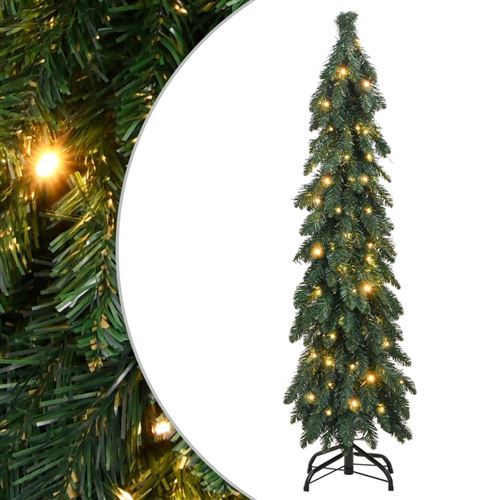 vidaXL Arbre de Noël artificiel pré-éclairé avec 80 LED 150 cm