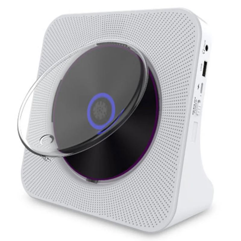 LINFE Rechargeable Lecteur CD rétro - Blanc