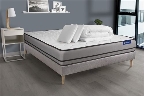 Actisom - Ensemble Matelas et Sommier Actiflex Night - 180x200 - Gris - Image 3