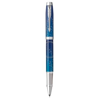 PARKER IM Premium Submerge, Stylo roller, Dégradé de bleu, recharge noire pointe fine, Coffret cadeau