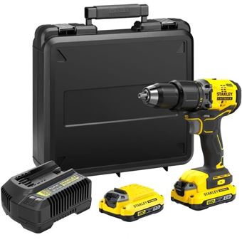 Perceuse Visseuse A Percussion Brushless 60 Nm - Lithium 18V - 2 Batteries 2Ah - Stanley Fatmax V20 - Sfmcd715D2K-Qw - 1