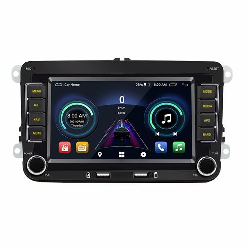 Autoradio Gearelec Android 7 Pouces pour VW avec Navigation GPS Bluetooth WiFi FM AM RDS