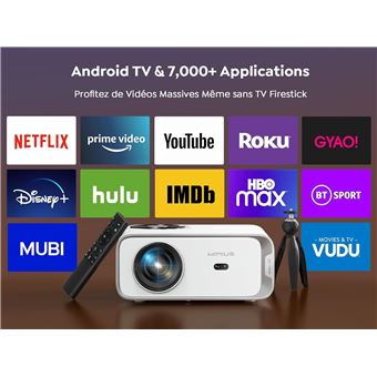 WIMIUS ビデオプロジェクター P63 Vidéoprojecteur WIMIUS P63 - 5G WiFi Bluetooth - Android9.0