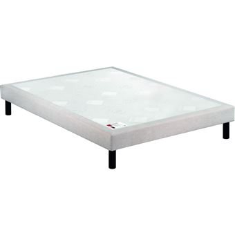 Sommier Epeda confort médium chenillé lin 18 cm NATURE 160x200 - 1
