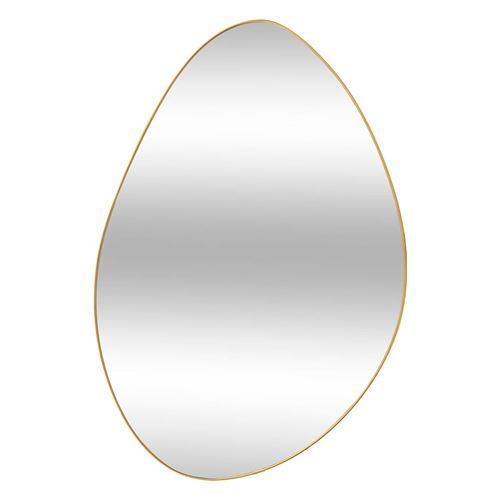 ATMOSPHERA - Miroir Mural Organique Roman - 60cm - Doré - Image 3