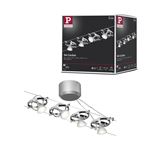 Système sur câbles Cardan Kit de base GU5,3  max. 4x10W  gradable 230/12V Chrome mat#Chrome