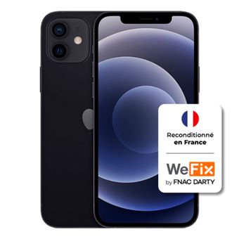 Apple iphone 12 - Grade C - 128GB - Noir Reconditionné en France par WeFix - 1
