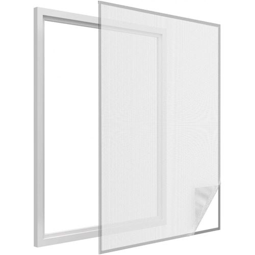Easy Life - Moustiquaire fenêtre blanc 28g/m² bande auto-agrippante 9,5 mm max 150x180 cm