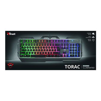 Trust Gaming GXT 856 Torac - Clavier - rétro-éclairé - USB - AZERTY - Français