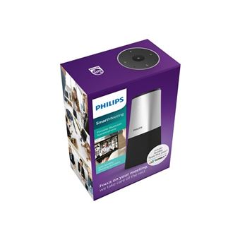 Philips SmartMeeting PSE0540 - Microphone de conférence portable - certifié Zoom, Certifié pour Microsoft Teams, Certifié Google Meet, certifié GoToMeeting - argent gris foncé