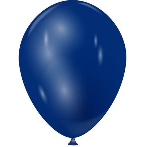 Ballon aspect métallisé nacré bleu marine en latex de 15 cm (x100) REF/51209 Fabrication France