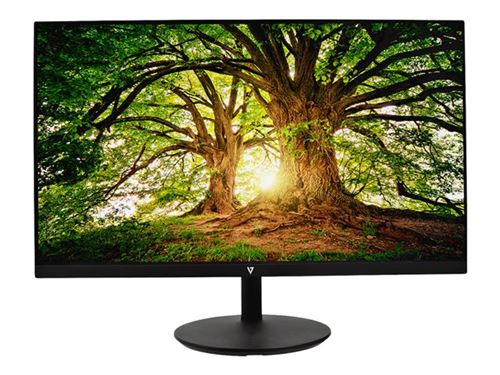 V7 L238IPS-HAS-E - LED-monitor - 23.8 - 1920 x 1080 Full HD (1080p) - IPS - 220 cd/m² - 1200:1 - 14 ms - HDMI, VGA, DisplayPort - luidsprekers - zwart