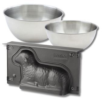 Moule à pâtisserie pour l'agneau de Pâques, revêtement antiadhésif