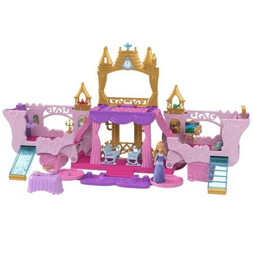 Calèche et château - Coffret avec poupée aurore HWX17