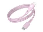 BIGBEN Connected - Câble USB - 24 pin USB-C (M) pour 24 pin USB-C (M) - 3 A - 1.2 m - USB Power Delivery (60W), plastique recyclé à 100 %, connecteurs réversibles - rose