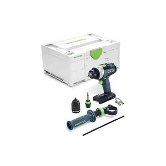 Perceuse-visseuse 18V QUADRIVE TDC 18/4 I-Basic (sans batterie ni chargeur) + Systainer SYS3 - FESTOOL - 575601 - 1