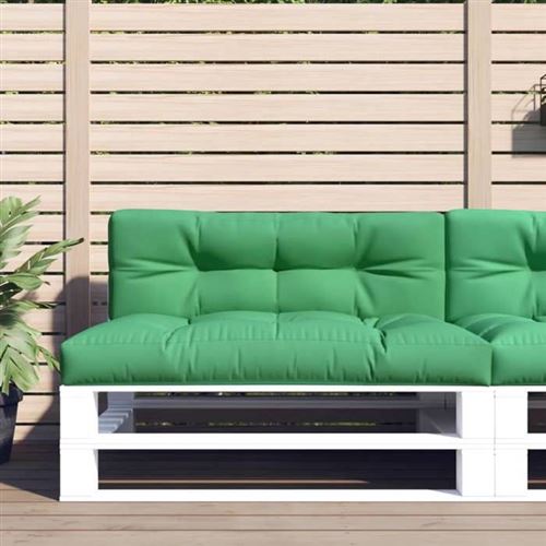 vidaXL - Lot de 2 coussins pour palette - Vert - Image 2