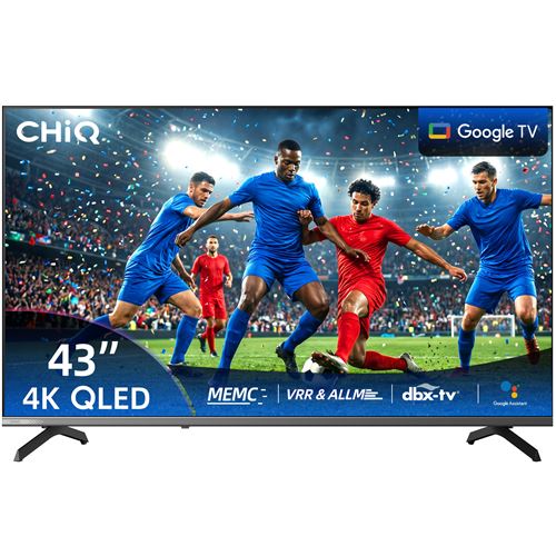 TV QLED Smart Google TV U43QST 43 Pouces 4K UHD HDR10 ALLM VRR MEMC Dolby Audio
