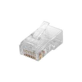 GOOBAY Pack de 10 Connecteurs RJ45 CAT 6 UTP Non Blindé pour Câble Rond - 1
