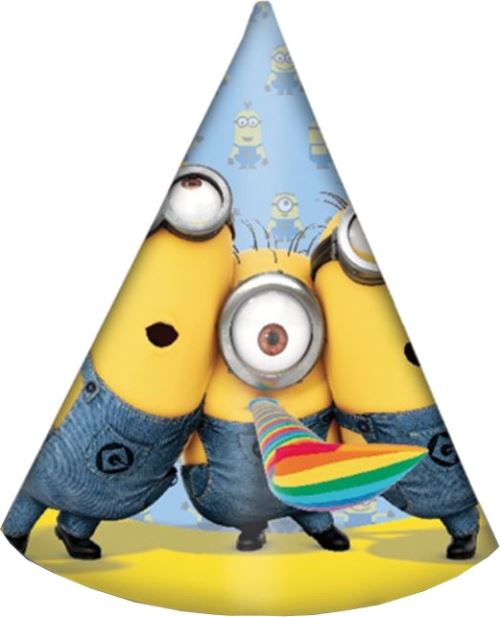 Minions chapeaux de fête 6 pcs