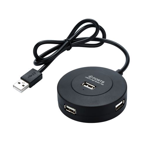 Salut-Speed ​​4 ports USB 2.0 Extension Splitter multi HUB pour ordinateur portable PC Adapter Pealer201