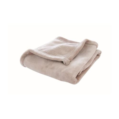 DOUX NID Couverture microfibre 150 x 100 cm - Nougat