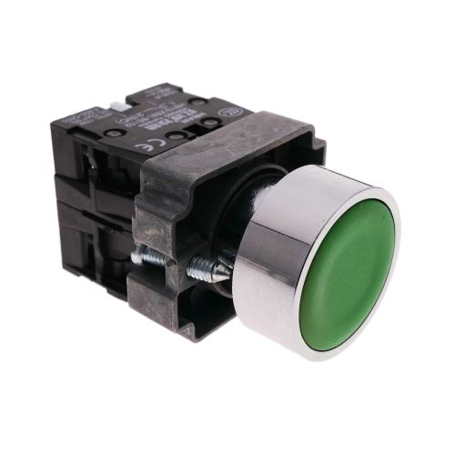 Bouton poussoir momentané 22mm 1NO 1NC 400V 10A normalement ouvert et fermé vert