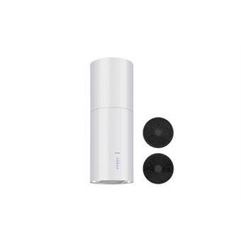 Klarstein Secret Service - Hotte - hotte îlot - largeur : 110 cm - profondeur : 70 cm - evacuation - argent - 1