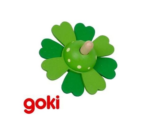Grande Toupie En Bois Verte Jouet Pour Enfant 4 Ans +