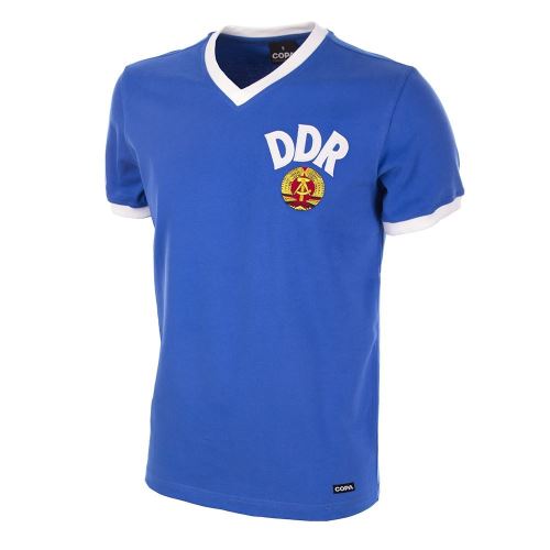 Maillot domicile Allemagne de l’Est World Cup 1974 S Bleu