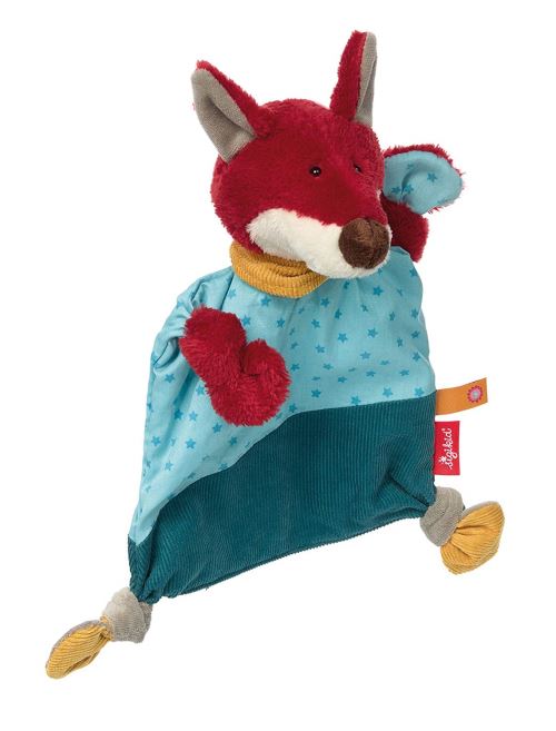sigikid, Garçon, Doudou Chiffon Renard, Hubert Hallali, Bleu/Rouge, 42200