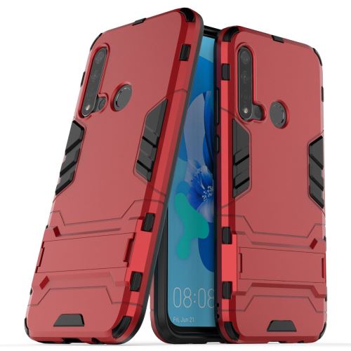Coque en TPU garde hybride cool avec béquille rouge pour votre Huawei P20 lite (2019)/Nova 5i