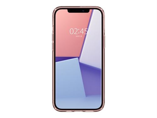 Spigen Crystal Flex - Achterzijde behuizing voor mobiele telefoon - thermoplastic polyurethaan (TPU) - kristal roos - voor Apple iPhone 12, 12 Pro