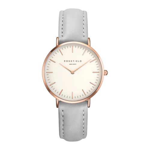 Rosefield The Tribeca The Tribeca White Grey Rose Gold montre TWGR-T57