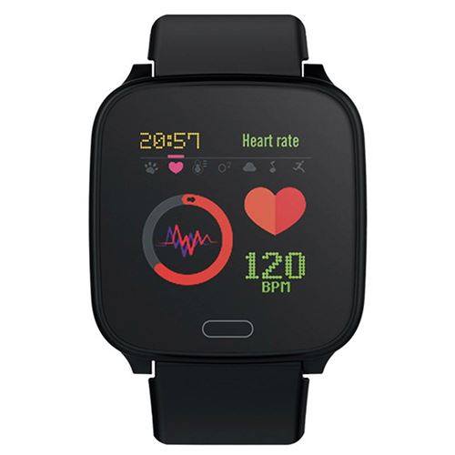 Montre Connectée Tracker Étanche IP68 Bracelet Silicone iGO Forever Noir