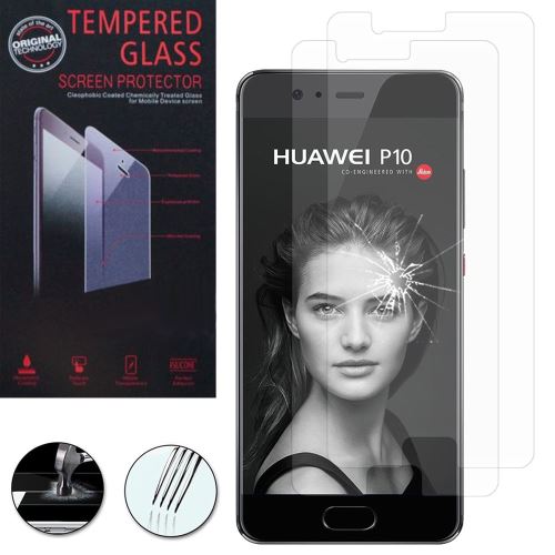 2 Films En Verre Trempé 0,26 Mm Pour Huawei P10 Lite - Protection Transparente Et Solide