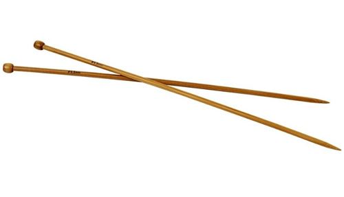 Creotime aiguilles à tricoter bambou 5,5 mm 35 cm