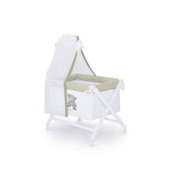 Napravi Rs Bois Naf Naf Mini Berceau Complet Brode Jungle Textile Meubles Berceaux