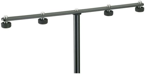 Pinces et accessoires divers K&M 23600-300-55 BARRE DE COUPLAGE NOIRE POUR MICROPHONES
