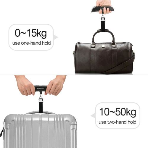 Pèse-Bagages Électronique Novaease – Précision Haute, Capacité 50 Kg, Rétroéclairage, Fonction Tare – Pour Éviter Les Surcharges En Voyage