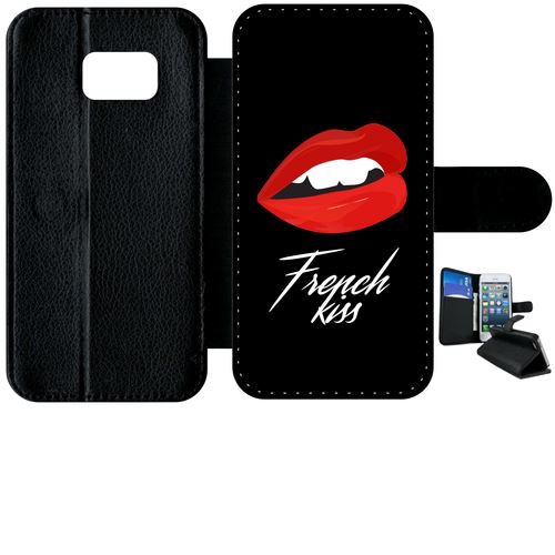 Etui À Rabat Samsung Galaxy S7 Edge French Kiss Bouche