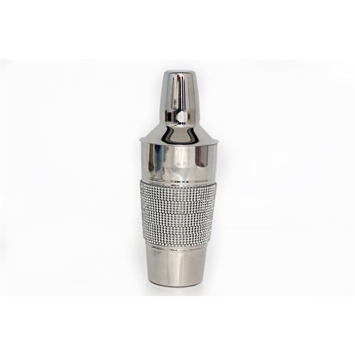 Shaker à cocktail en acier Strass - 950 ml - Argent