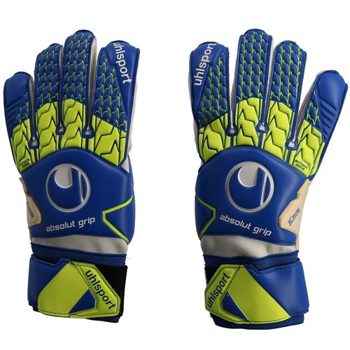 Gants gardien football Uhlsport Absolutgrip gants pro goal Bleu taille : 10/ réf : 42157